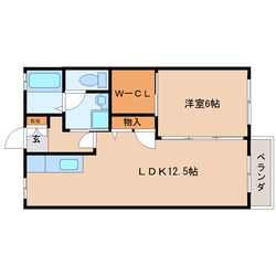 西ノ京駅 徒歩12分 2階の物件間取画像